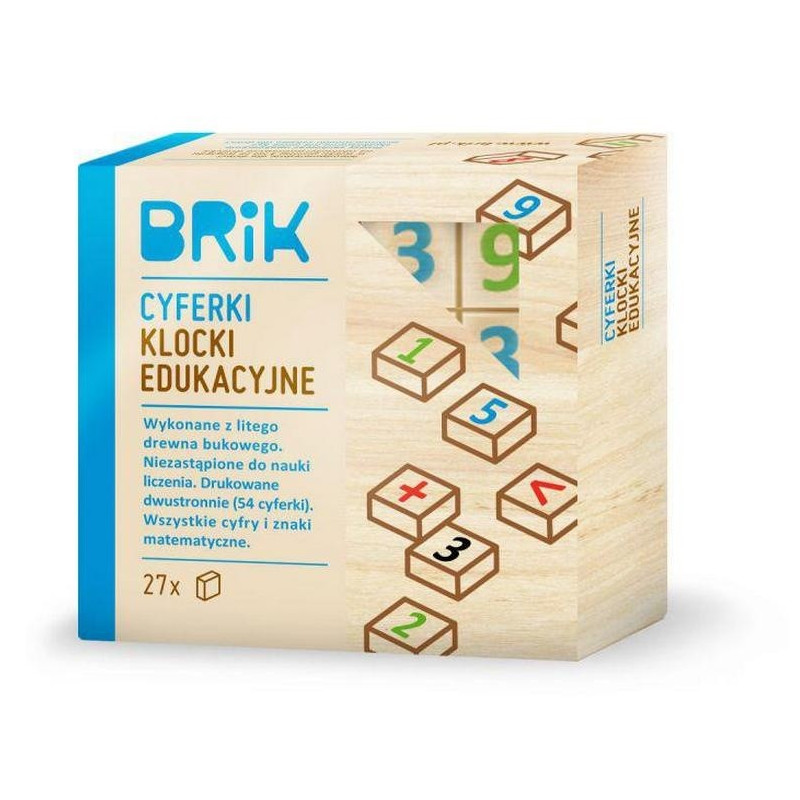Klocki edukacyjne Cyferki - Brik - Polska Produkcja