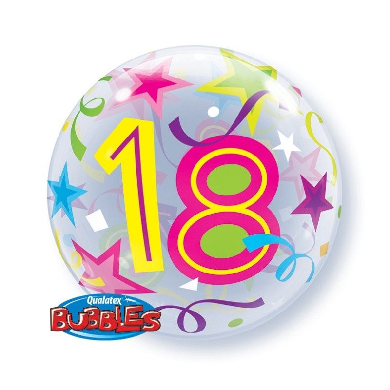 Qualatex Balon 22" 18 urodziny Okrągły jak piłka plażowa