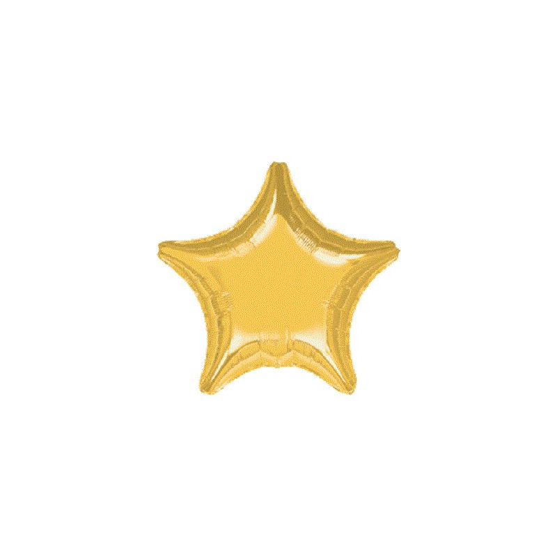 Balon foliowy złota gwiazda 18" 