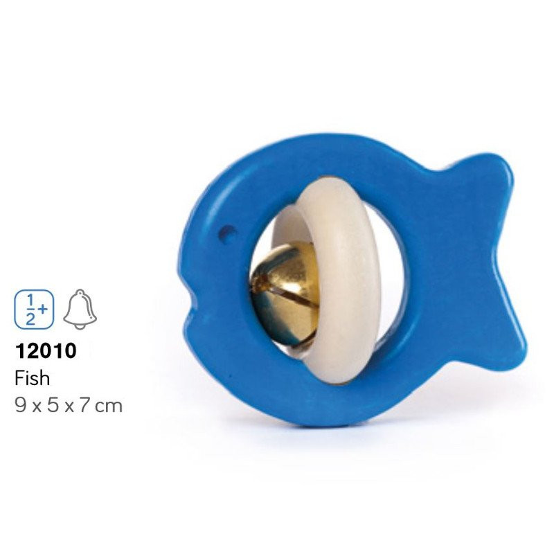 Bajo 12010 - Drewniana Grzechotka Rybka