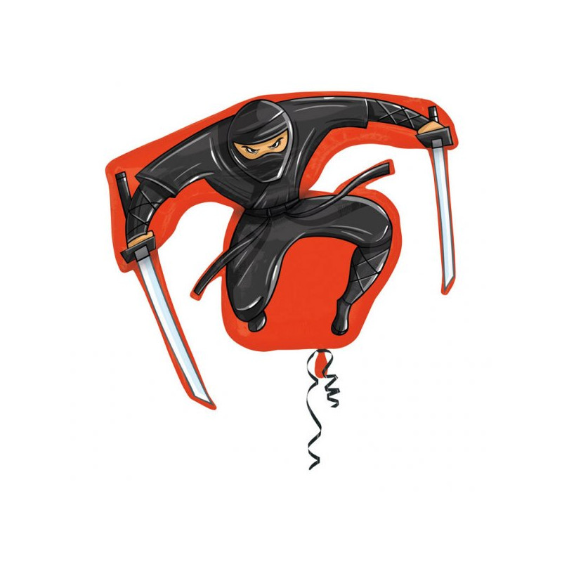 Balon Foliowy NINJA napełniony helem 83x71 cm