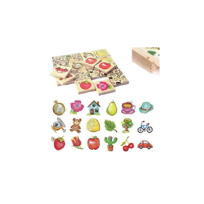Bajo 99680 - Drewniana gra memory