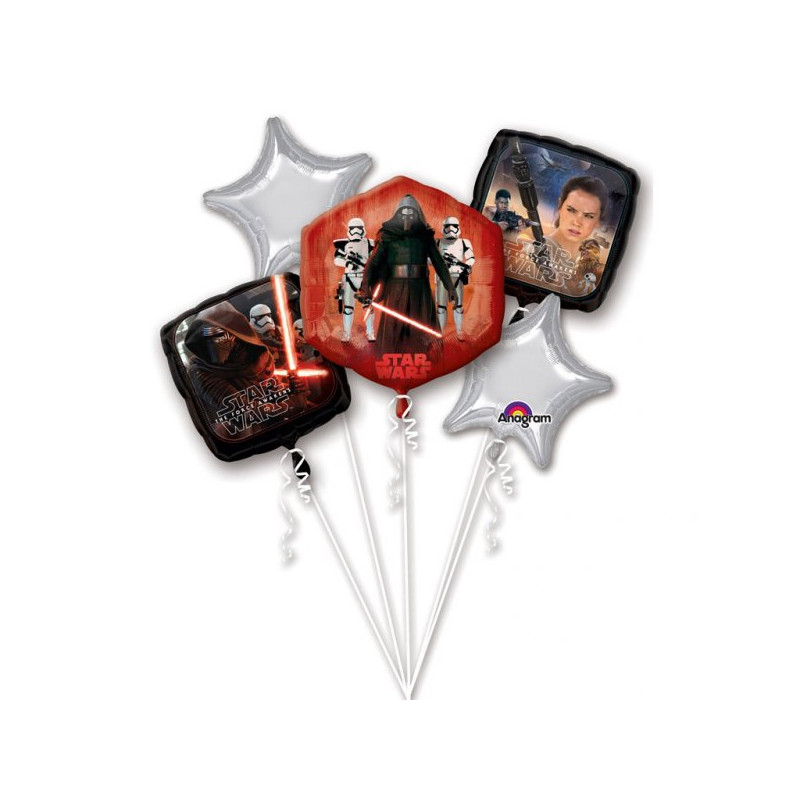 Bukiet balonów foliowych Star Wars - Zestaw 5 balonów