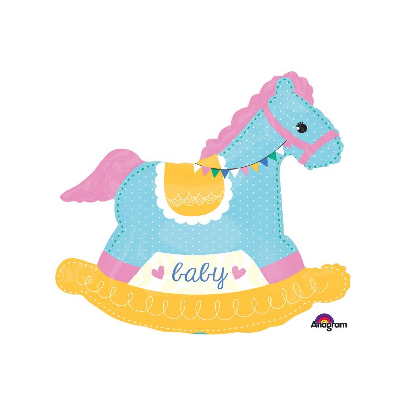 Balon na Baby Shower - Super Krztałt Konik 73x66cm