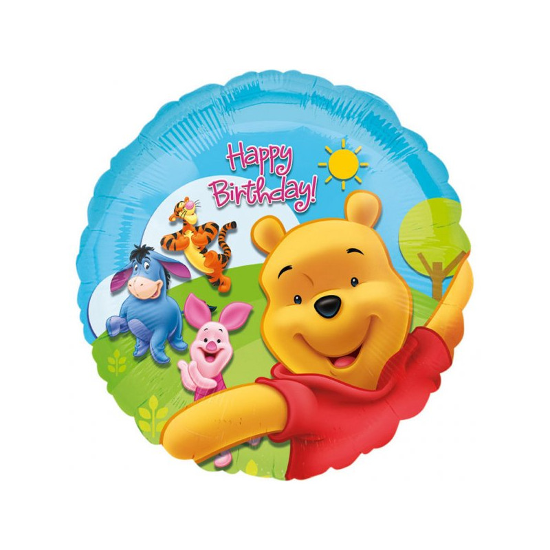 Urodzinowy balon foliowy 17" - Kubuś puchatek