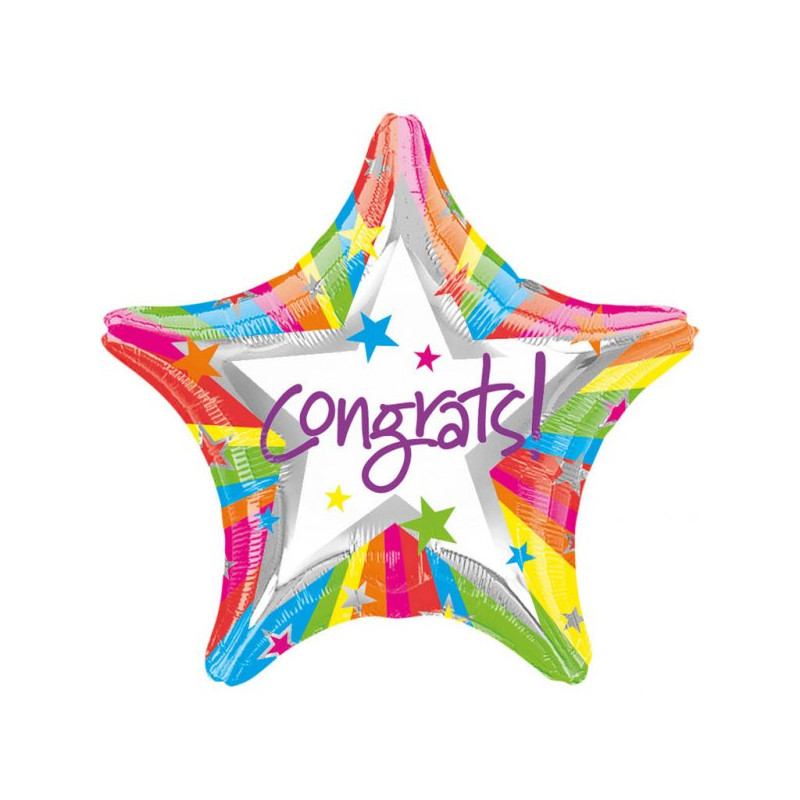 Balon foliowy 19"  Gratulacje!