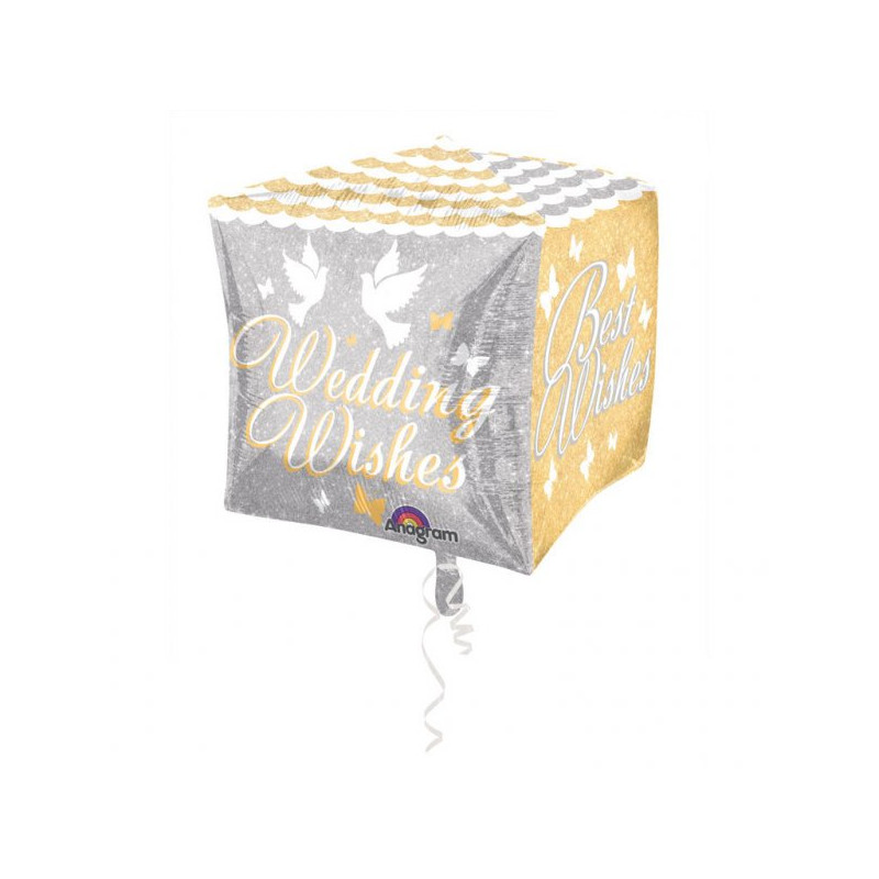 Balon foliowy 38x38 cm - Ślubne życzenia