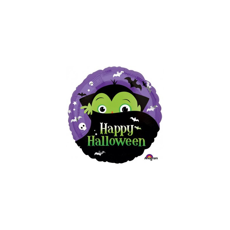 Balon 17"  Wampir - Happy Halloween