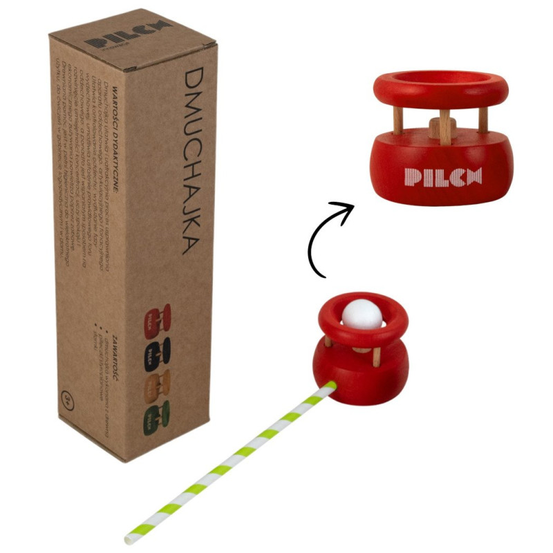 Dmuchajka logopedyczna - czerwona