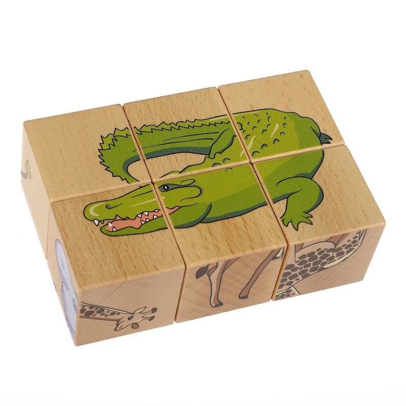 Układanka Safari, 6 klocków