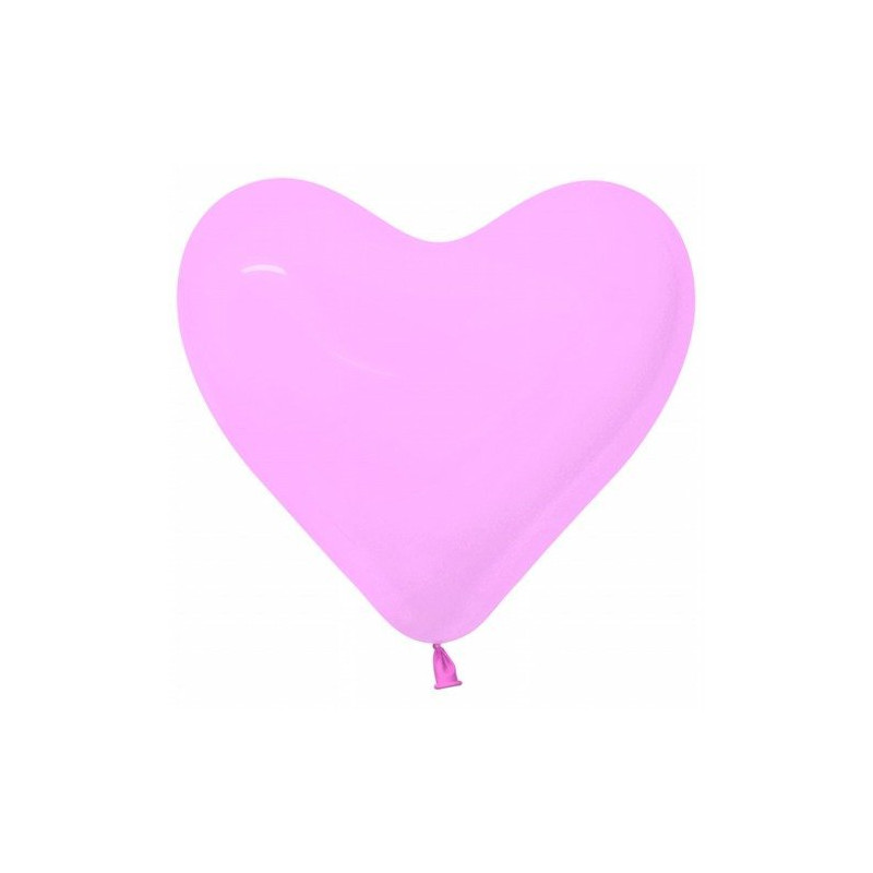 Balon Serce różowe - uroczy jasny róż 40 cm