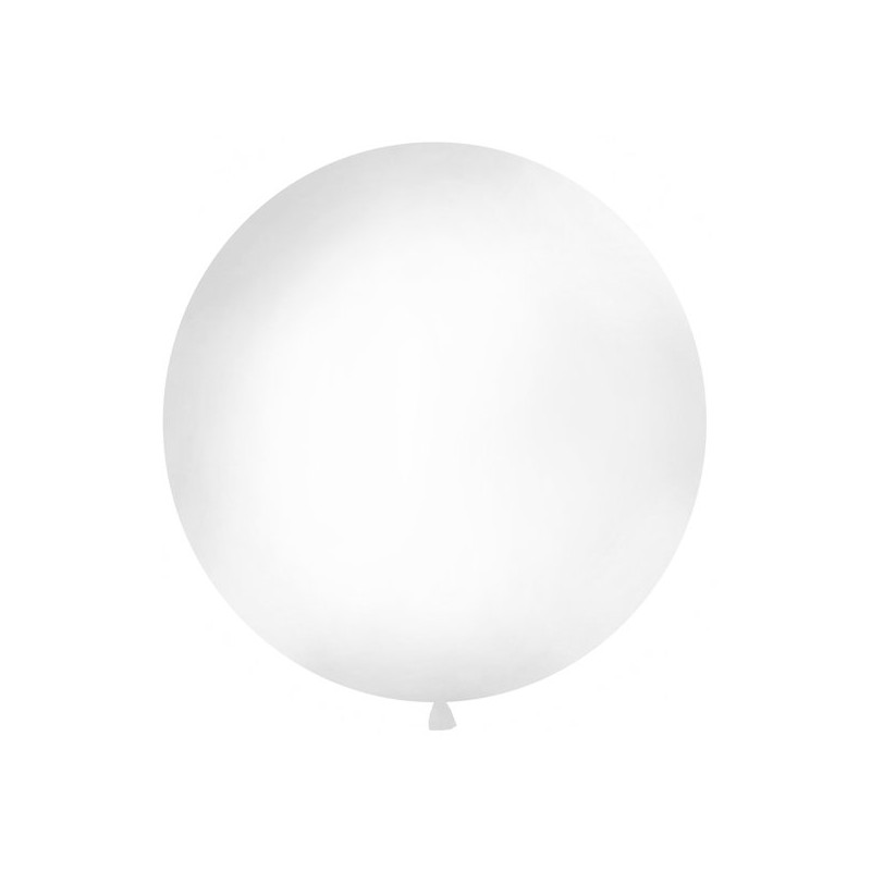Balon Gigant o średnicy 1m - Pastel Biały