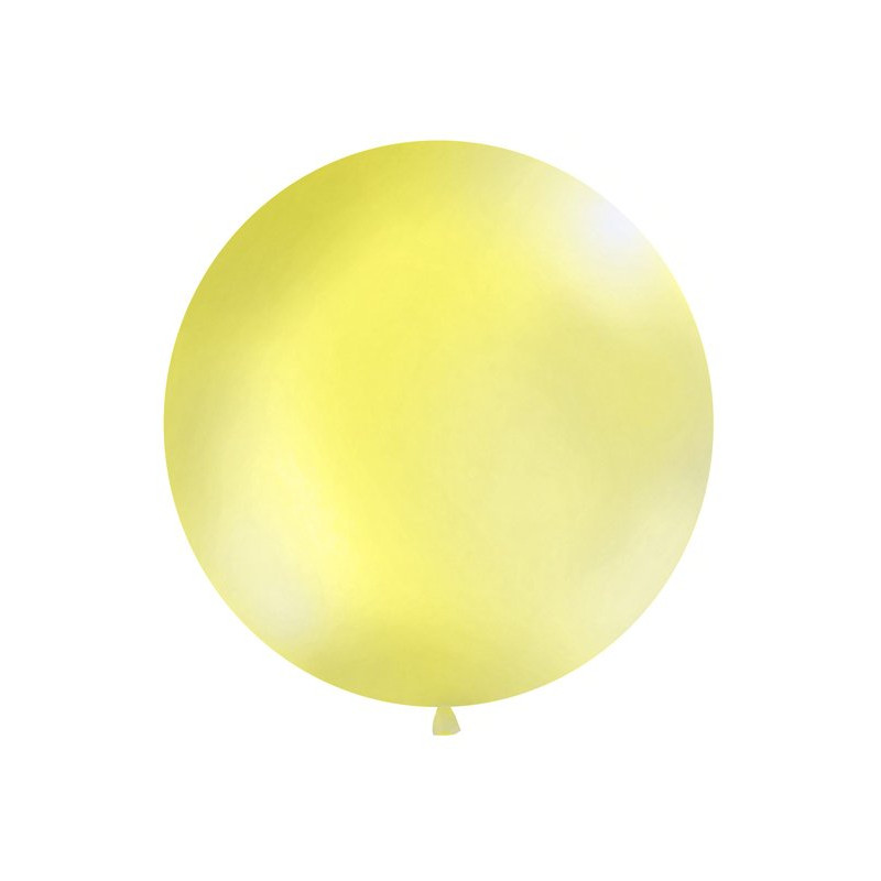 Balon Gigant o średnicy 1m - Pastel Zółty
