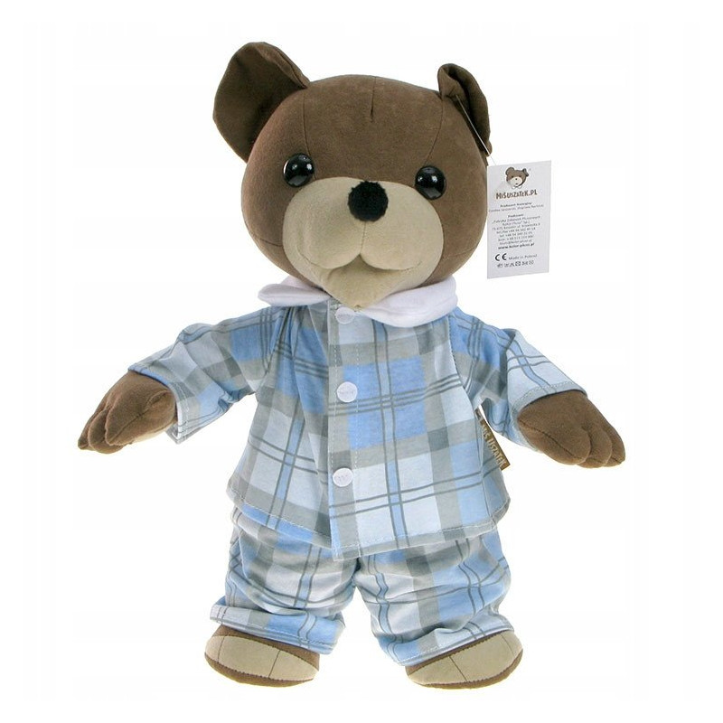 Miś uszatek w piżamce, 43cm