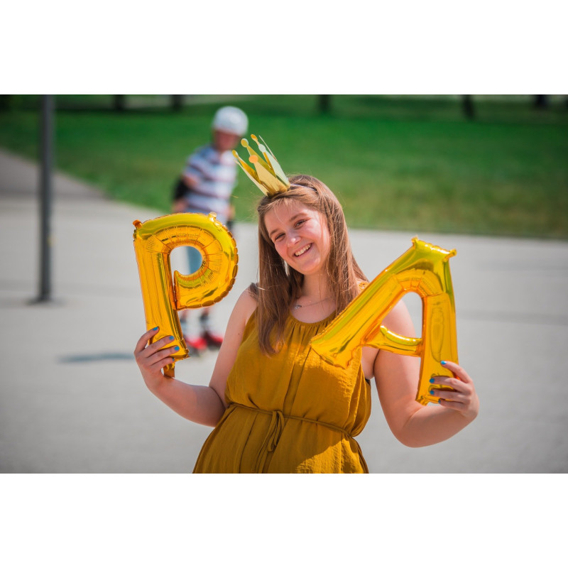 Balony Litery - Napis PARTY Złote od firmy Anagram