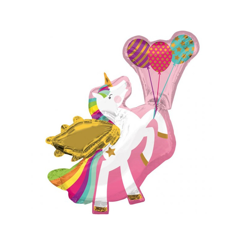 Skrzydlaty Jednorożec Balon SuperShape 78 cm x 86 cm