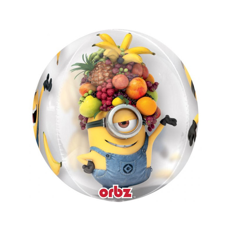 Balon Orbz Kula - Minionki - 38 x 40 cm - 16 cali 