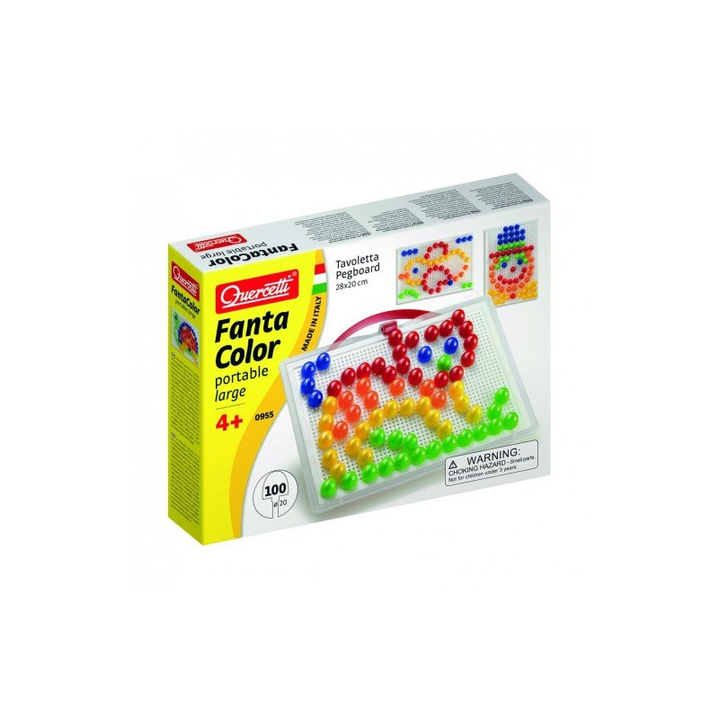 Quercetti 0955, Mozaika fantacolor portable large, Kotek