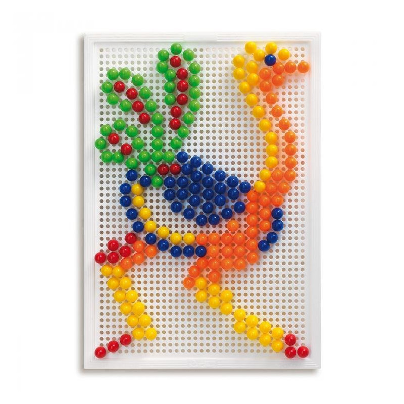 Quercetti 0952, Mozaika fantacolor portable large, Słonie