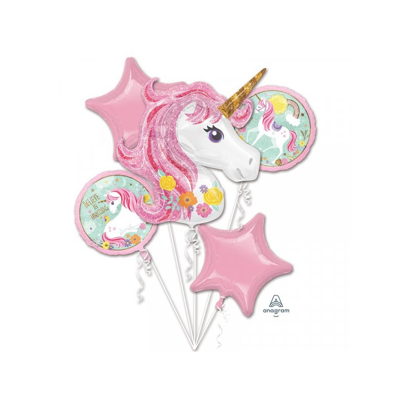 Bukiet Balonów Foliowych - Unicorn