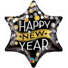 Balon Foliowy - Gwiazda Happy New Year - Nowy Rok