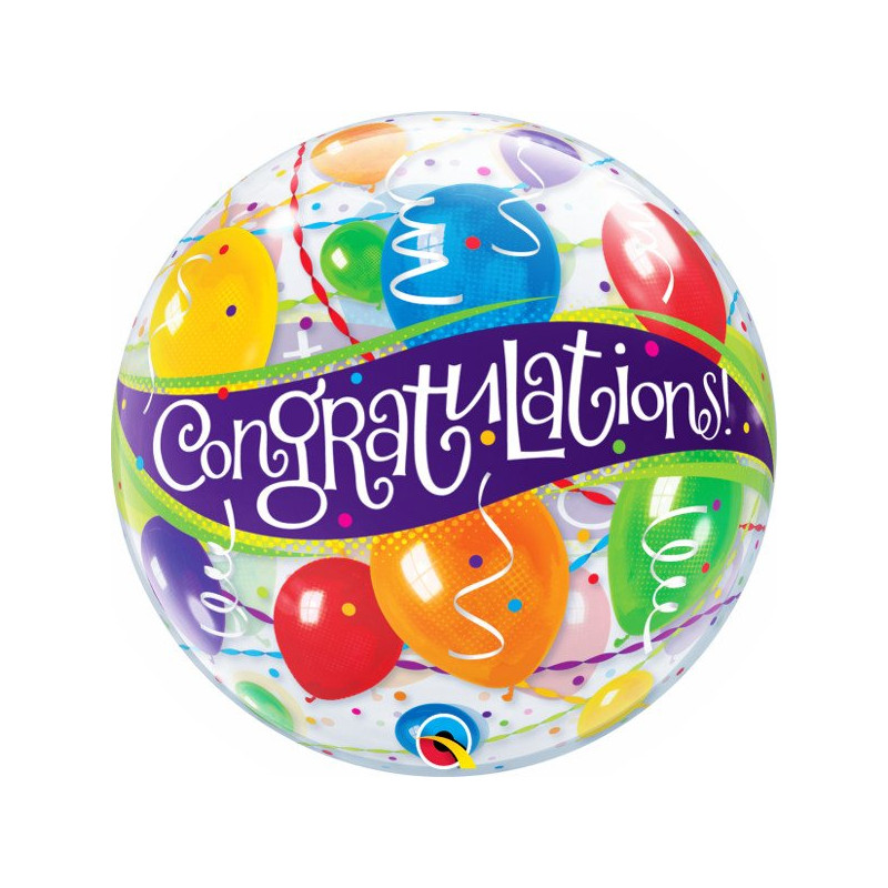 Balon "Congratulations" GRATULACJE - 56 cm