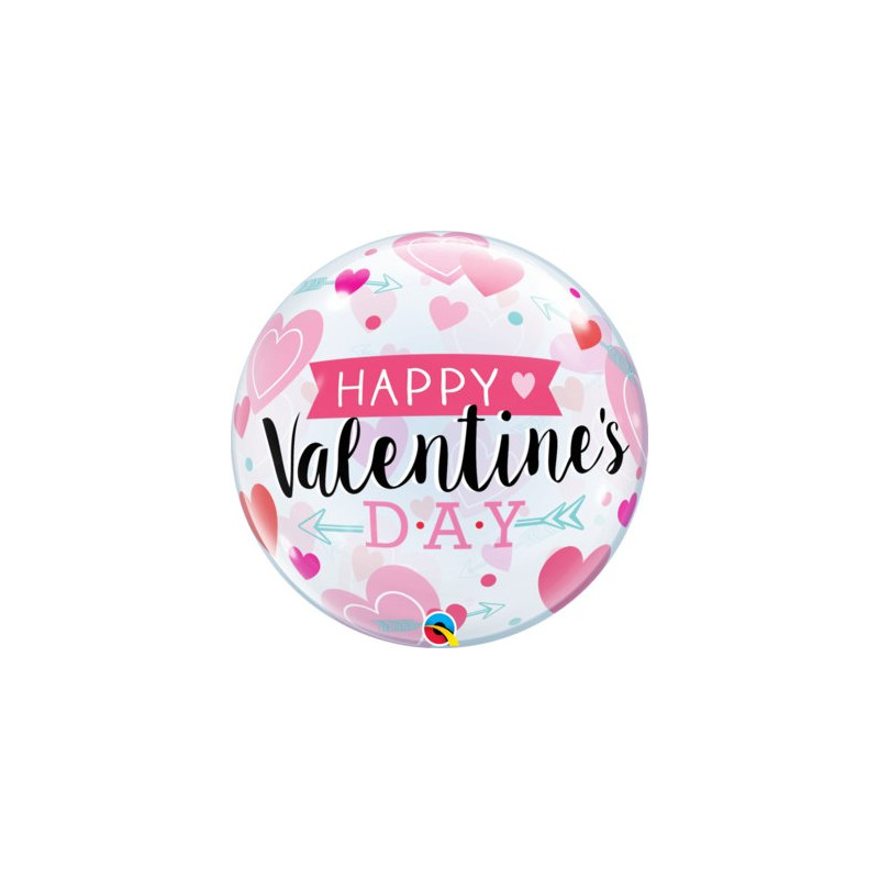 Balon Kula - Happy Valentine's Day - 56 cm