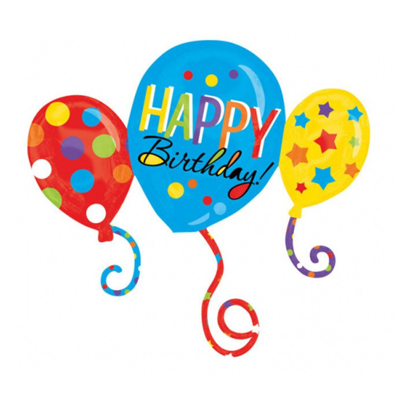 Duży Balon foliowy - SuperShape 3 balony w jednym