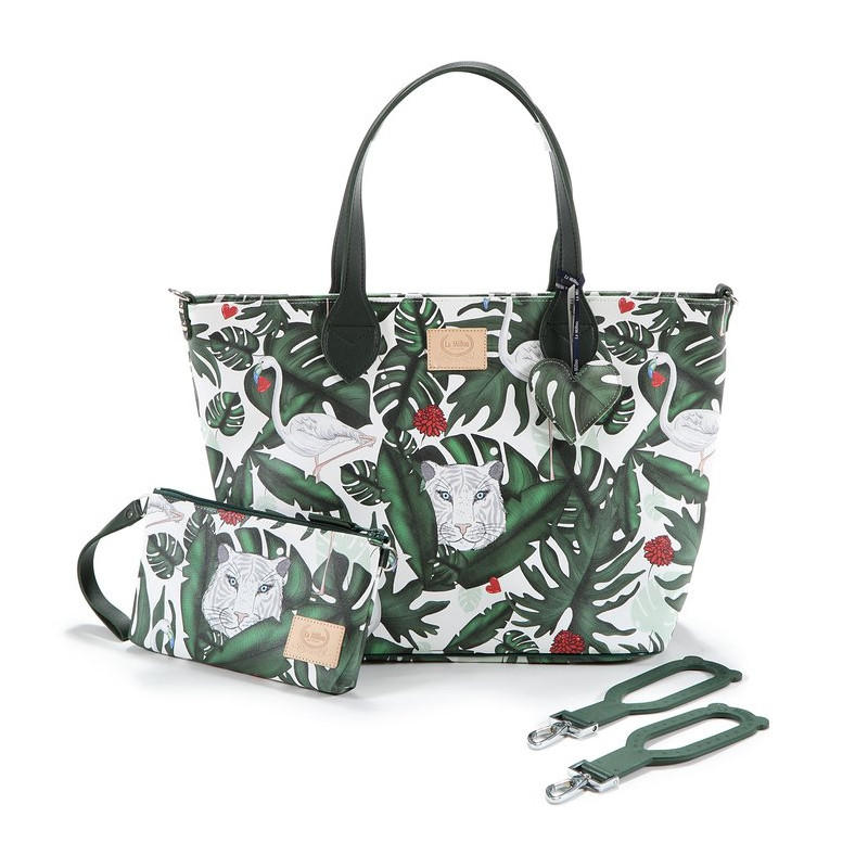 Torba large z saszetką Premium ZIP, Evergreen Tiger