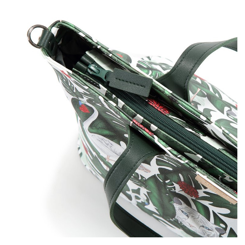 Torba large z saszetką Premium ZIP, Evergreen Tiger