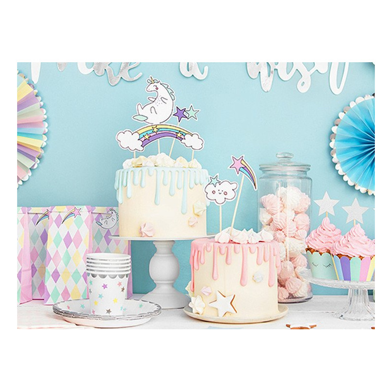 Topper na tort Jednorożec, 13-23,5 cm