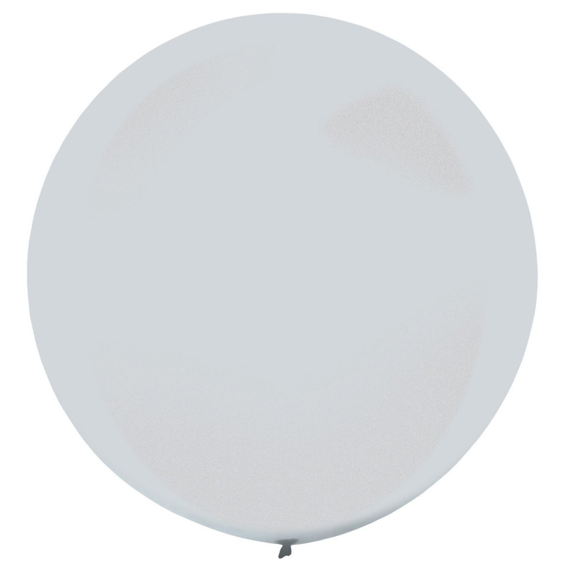 Balon Dekoracyjny Metalilc Silver (Srebrny) -  60 cm (24")