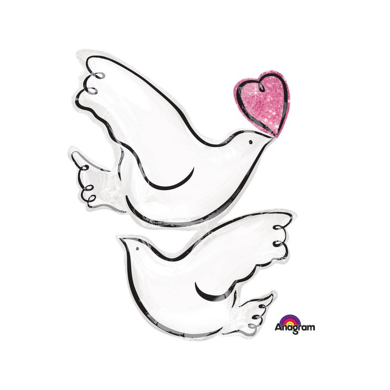 Balon na Wesele - Gołębki 73 x 81 cm