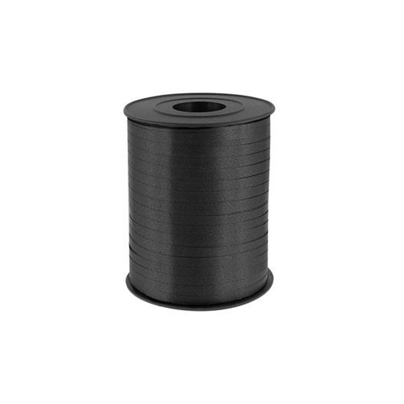 Czarna wstążka / tasiemka do balonów - 5mm x 500m