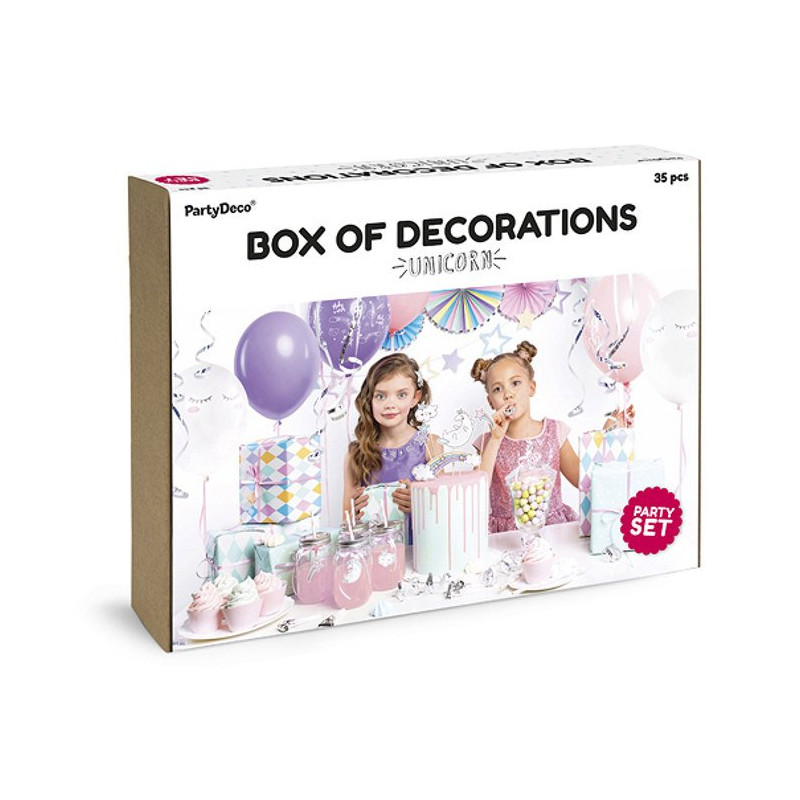 Zestaw urodzinowy - Dekoracje party - Jednorożec