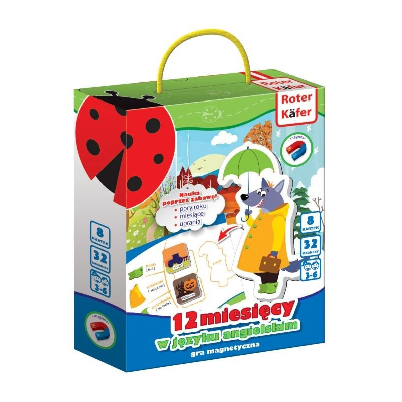 Magnetyczna gra 12 miesięcy w języku angielskim, Roter Kafer
