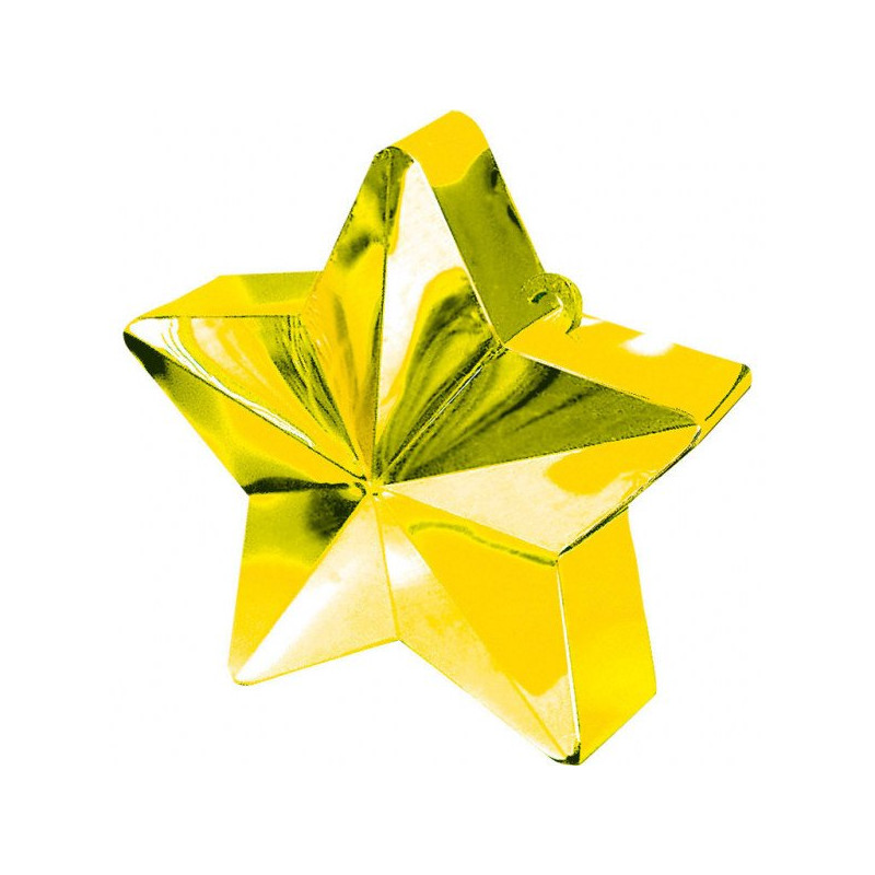 Złota gwiazdka - obciążnik do balonów