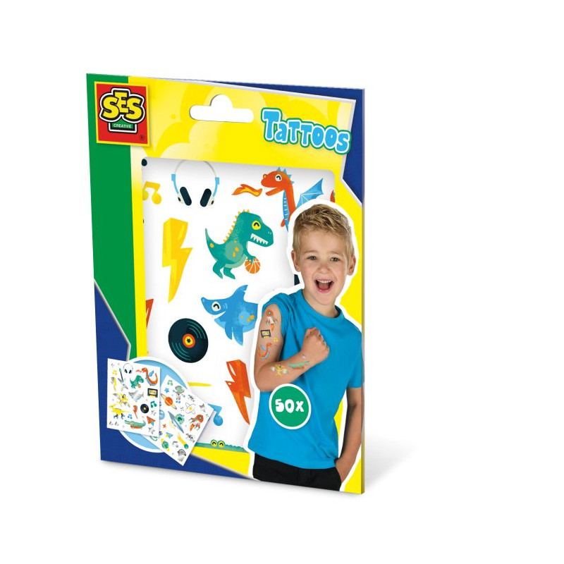 Kreatywna zabawa - Tatuaże dla dzieci - SES Creative