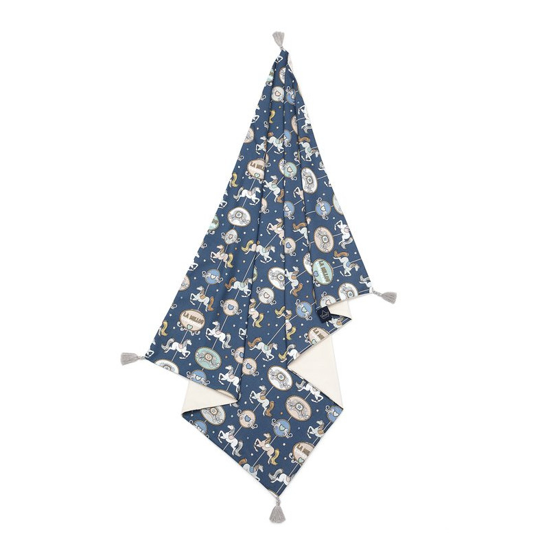 Kocyk light średniaka velvet - Lunapark by night, Rafaello- La Millou