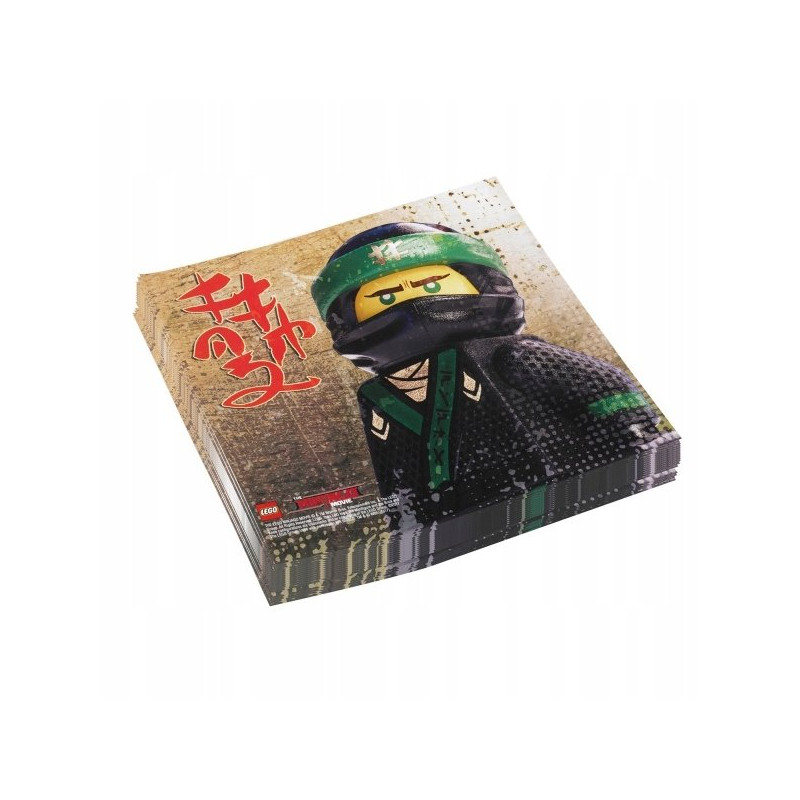 Serwetki "Lego Ninjago" - 20 sztuk 33x33 cm
