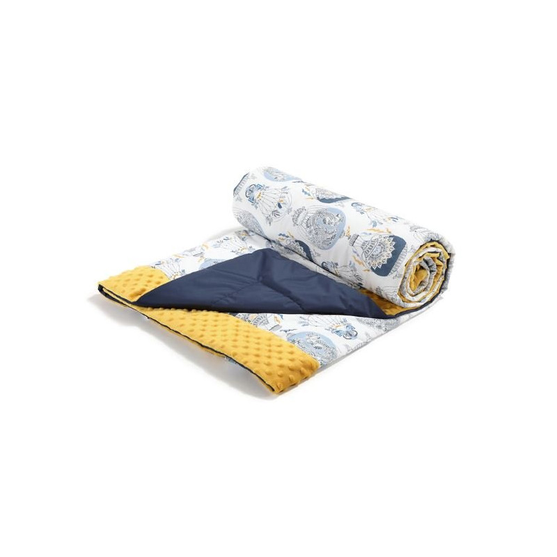 Koc Picnic z kieszonką, Mata do zabawy XL - Cappadocia Sky, Honey- La Millou