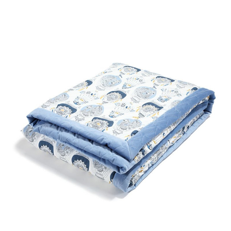 Koc, narzuta dla dorosłych Velvet, Cappadocia Sky, Dove Blue,La Millou