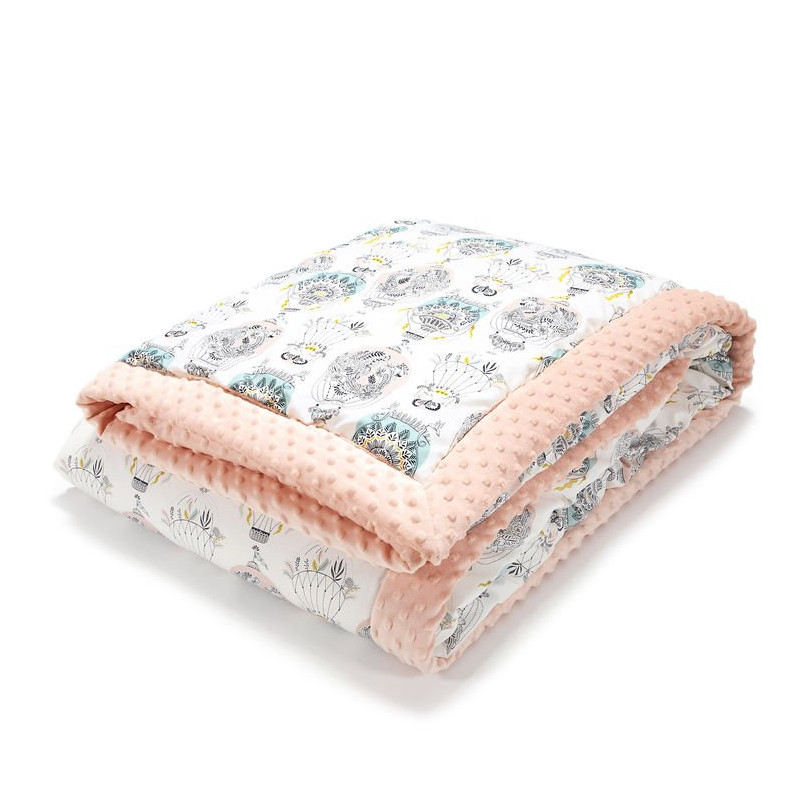 Koc, narzuta dla dorosłych, Cappadocia Dream, Powder Pink, La Millou