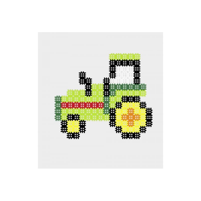 Micro wafle, 150 el, zestaw Traktor - Marioinex