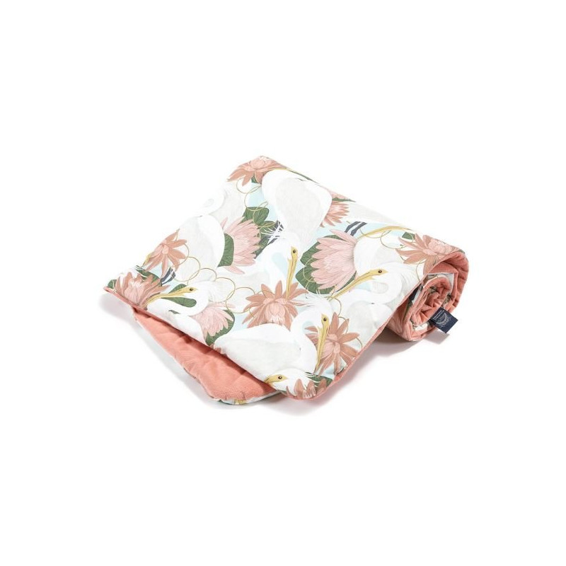 Narzutka przedszkolaka Velvet, Heron in a Pink Lotus, Papaya, La Millou