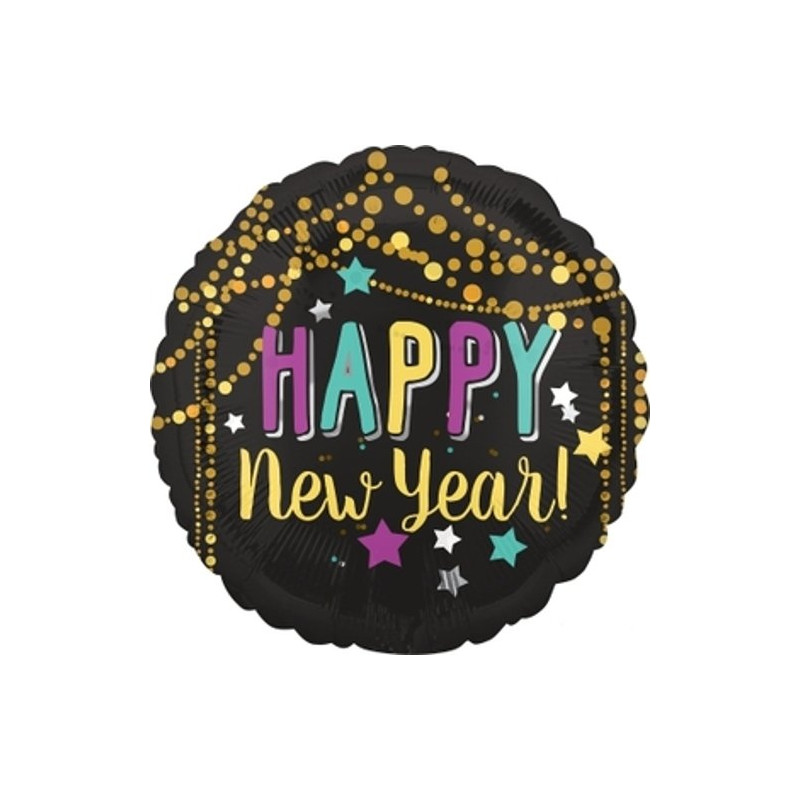 Kolorowy balon na Sylwestra - Happy New Year