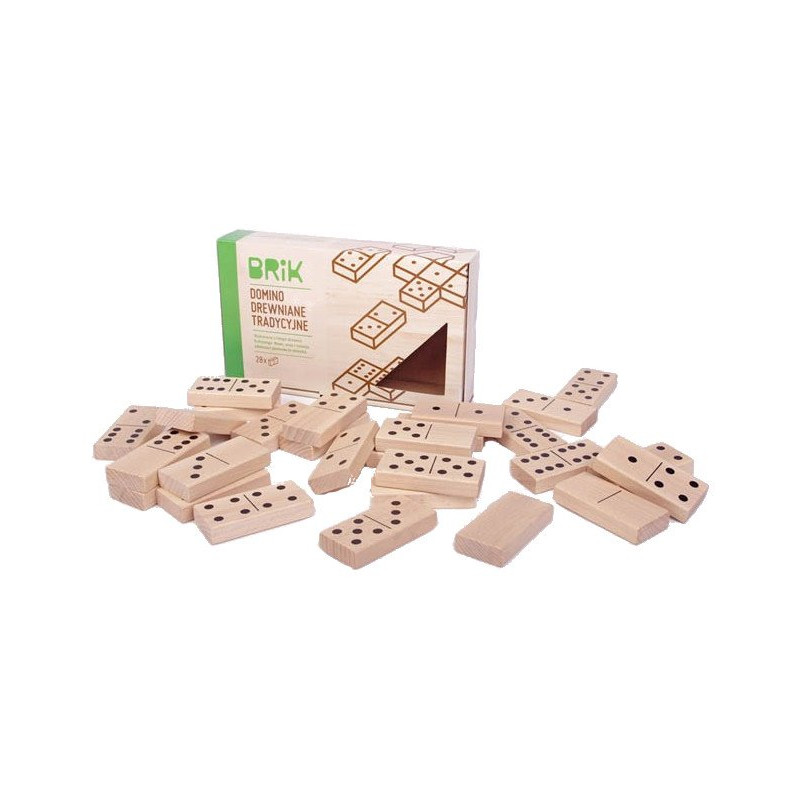 Drewniane domino dla dzieci - ekologiczne