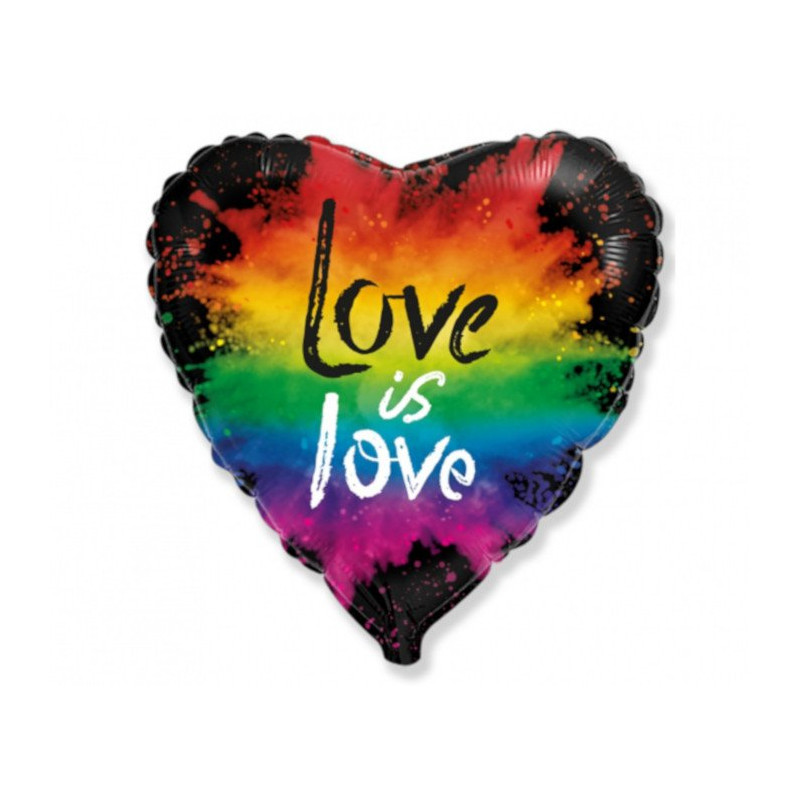 Balon foliowy - Love is love - 18" (45 cm)