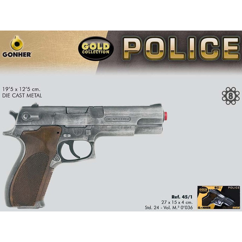 Pistolet na kapiszony Policyjny - dla dzieci