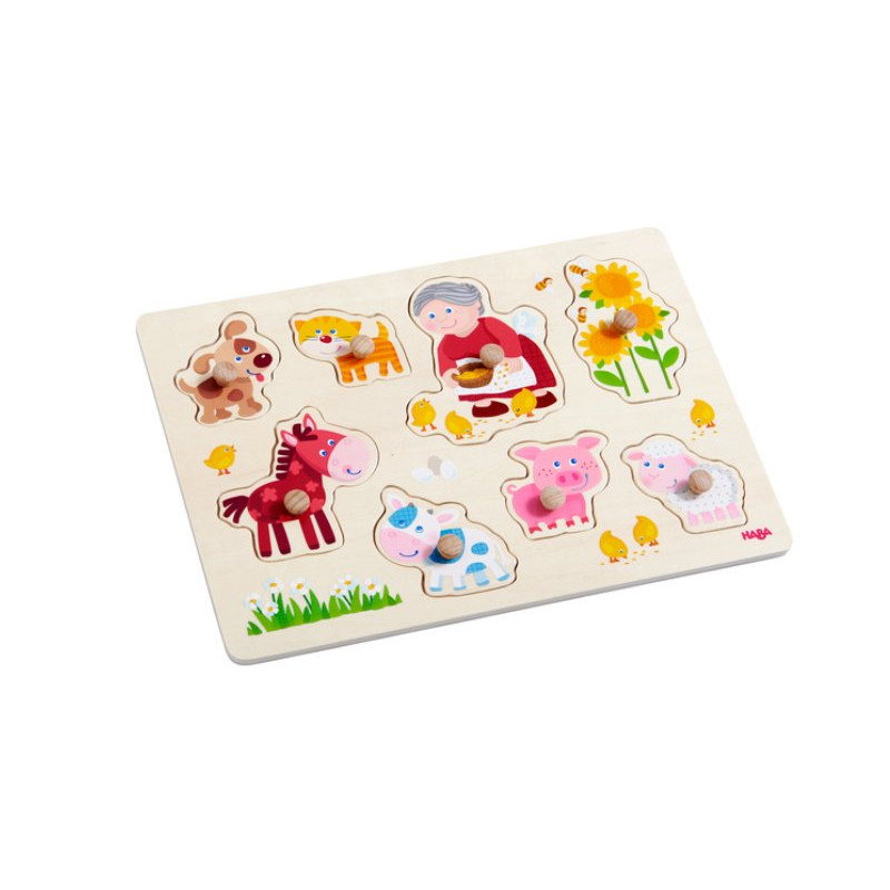 Haba 303183 - Puzzle nakładane - Zwierzątka